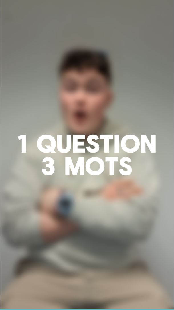 1 question 3 mots, Kilyan nous raconte son aventure SDAEC en tant qu'étudiant et salarié